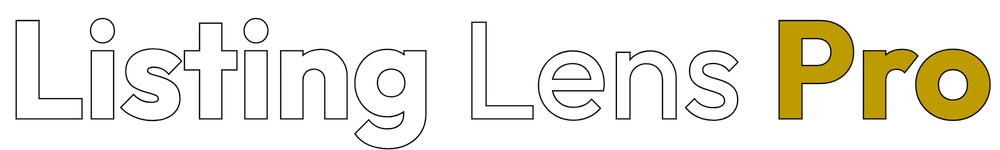 Listing Lens Pro logo – Professional HDR real estate photography and media services in the Lower Mainland and Fraser Valley, BC