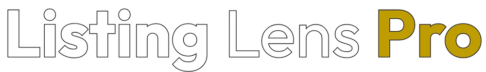 Listing Lens Pro logo – Professional HDR real estate photography and media services in the Lower Mainland and Fraser Valley, BC